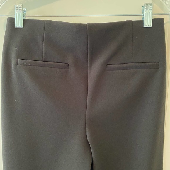 LOFT Black Straight Leg Pants Trousers Elastic Waist Size XS Petite - Picture 3 of 4